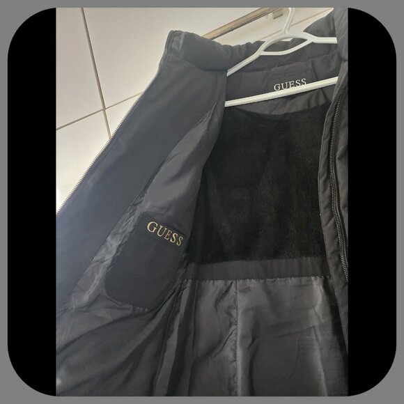 GUESS || Womens Long Puffer Jacket (SIZE M) - Picture 4 of 8